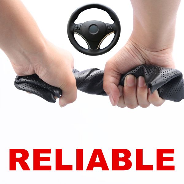 hand stitched black pu artificial leather car steering wheel cover wrap for e90 320i 325i 330i 335i e87 120i 130i 120d
hand stitched black pu artificial leather car steering wheel cover wrap for e90 320i 325i 330i 335i e87 120i 130i 120d