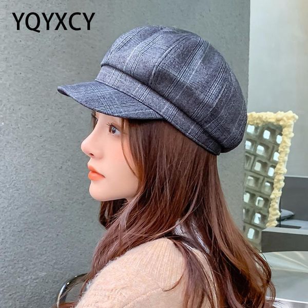 yqyxcy hats for women winter autumn cotton octagonal newsboy cap men retro plaid painter gorros chapeu vintage casual, Blue;gray
yqyxcy hats for women winter autumn cotton octagonal newsboy cap men retro plaid painter gorros chapeu vintage casual, Blue;gray