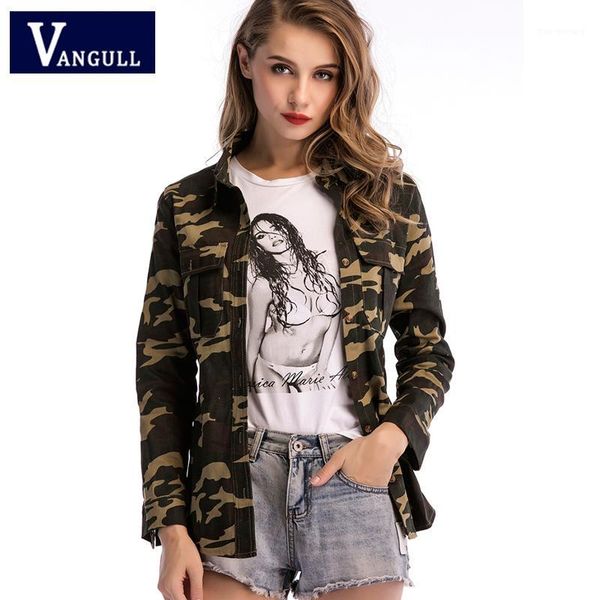 vangull 2019 spring fashion women's clothing camouflage print basic jackets long sleeve turn-down collar single breasted coats1, Black;brown
vangull 2019 spring fashion women's clothing camouflage print basic jackets long sleeve turn-down collar single breasted coats1, Black;brown