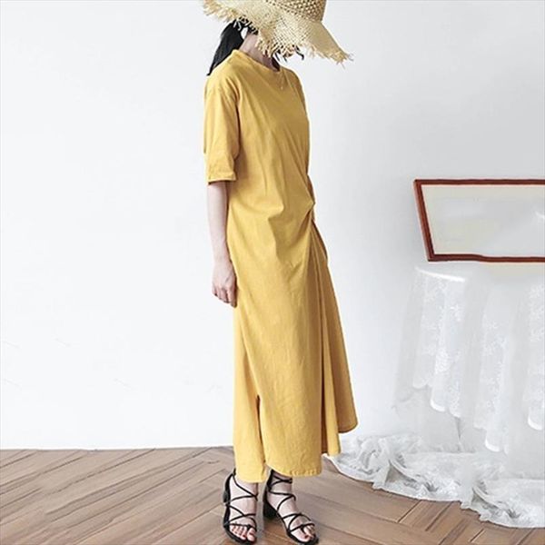 for dress women o neck half sleeve loose oversize irregular hem long dresses female korean fashion casual designer clothes new, Black;gray
for dress women o neck half sleeve loose oversize irregular hem long dresses female korean fashion casual designer clothes new, Black;gray