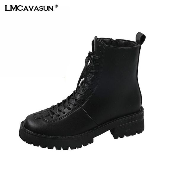 boots lmcavasun lace up ladies shoes zipper plush lining round toe autumn low heel pu upper retro fashionable warm, Black
boots lmcavasun lace up ladies shoes zipper plush lining round toe autumn low heel pu upper retro fashionable warm, Black