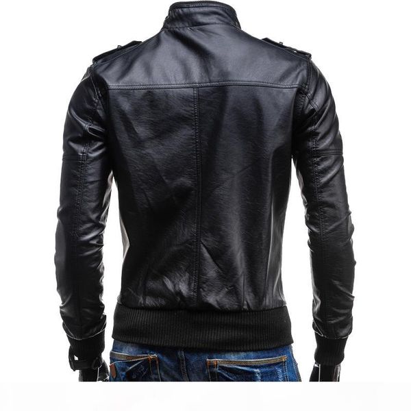wholesale- motorcycle jacket mens slim fit leather jacket clothing 2017 spring new fashion new korean mens slim leather, Black
wholesale- motorcycle jacket mens slim fit leather jacket clothing 2017 spring new fashion new korean mens slim leather, Black
