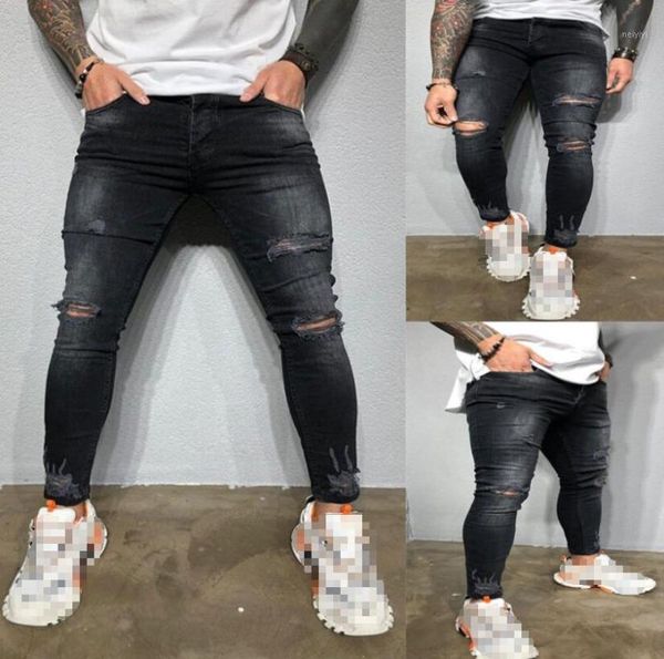men's jeans ripped for men casual skinny stretch black distressed hole mid waist denim pencil pants ropa de hombre 20211, Blue
men's jeans ripped for men casual skinny stretch black distressed hole mid waist denim pencil pants ropa de hombre 20211, Blue