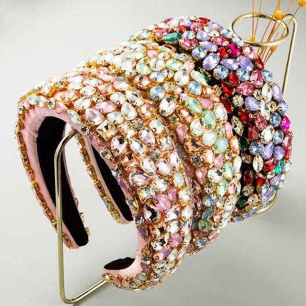 multicolor acrylic baroque rhinestone headband women luxurious wide brim full diamond fashion prom catwalk hair accessories, Silver
multicolor acrylic baroque rhinestone headband women luxurious wide brim full diamond fashion prom catwalk hair accessories, Silver