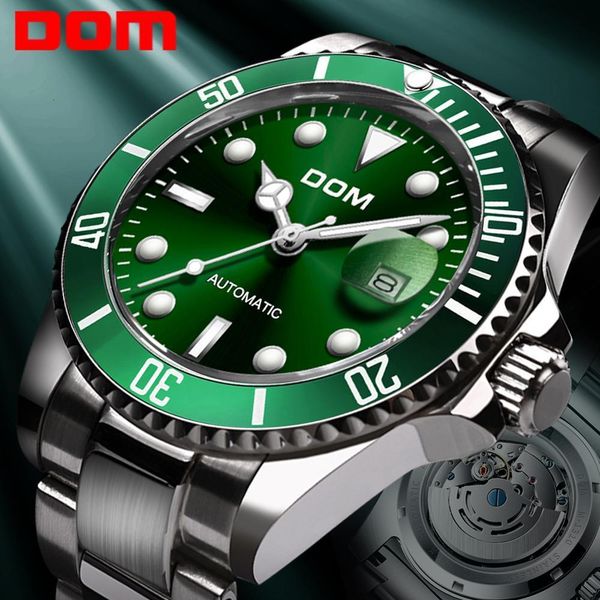 designer dom design brand luxury watches automatic black watch men stainless steel waterproof business sport mechanical wristwatch, Slivery;brown
designer dom design brand luxury watches automatic black watch men stainless steel waterproof business sport mechanical wristwatch, Slivery;brown