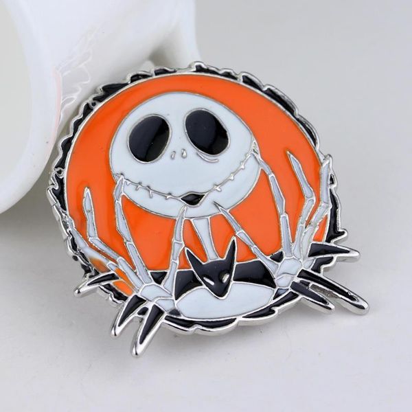 the nightmare before christmas jack skellington brooches tim burton's corpse bride skull enamel pins for kids halloween gift wmtbyu, Bronze;silver
the nightmare before christmas jack skellington brooches tim burton's corpse bride skull enamel pins for kids halloween gift wmtbyu, Bronze;silver