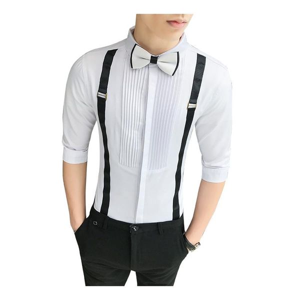 men's 3/4 sleeve slim-fit dress shirt patch single pocket high-quality formal social white work office shirts plus size xxxxxl, White;black
men's 3/4 sleeve slim-fit dress shirt patch single pocket high-quality formal social white work office shirts plus size xxxxxl, White;black