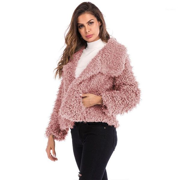 long sleeve faux fur fluffy warm casual daily solid autumn winter work with pocket women coat holiday turndown collar soft1, Black
long sleeve faux fur fluffy warm casual daily solid autumn winter work with pocket women coat holiday turndown collar soft1, Black