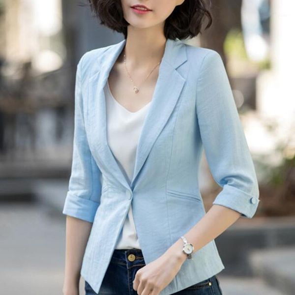 blazer women three quarter sleeve solid slim coat blazers and jackets femme casual elegant spring autumn office lady plus size1, White;black
blazer women three quarter sleeve solid slim coat blazers and jackets femme casual elegant spring autumn office lady plus size1, White;black