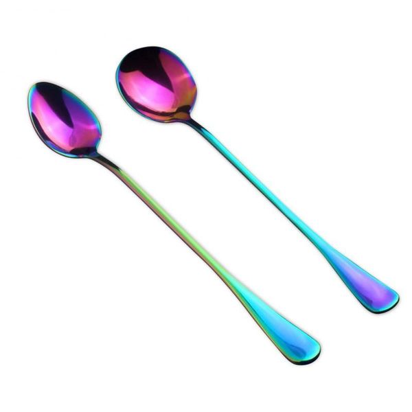 spoons 1pcs mini coffee spoon stainless steel long handled rainbow drinking tools tableware set kitchen accessories
spoons 1pcs mini coffee spoon stainless steel long handled rainbow drinking tools tableware set kitchen accessories