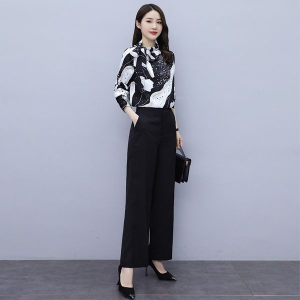 flkmj 2020 new spring and pants fashion suit wide wide leg pants women's slimming elegant western-style two-piece autumn printed elegan, Gray
flkmj 2020 new spring and pants fashion suit wide wide leg pants women's slimming elegant western-style two-piece autumn printed elegan, Gray