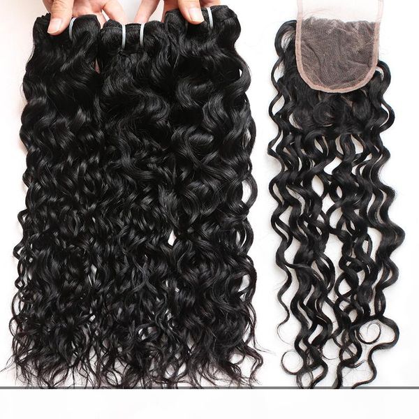 ishow hair promotion buy 3 bundles get a closure brazilian water wave unprocessed peruvian human hair part, Black 
ishow hair promotion buy 3 bundles get a closure brazilian water wave unprocessed peruvian human hair part, Black