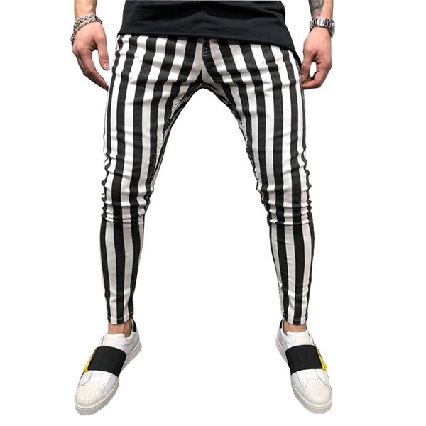 2020 fashion trousers men stripes men's joggers casual pants for men fitness sportswear tracksuit bottom skinny sweatpants gym lj201104, Black
2020 fashion trousers men stripes men's joggers casual pants for men fitness sportswear tracksuit bottom skinny sweatpants gym lj201104, Black