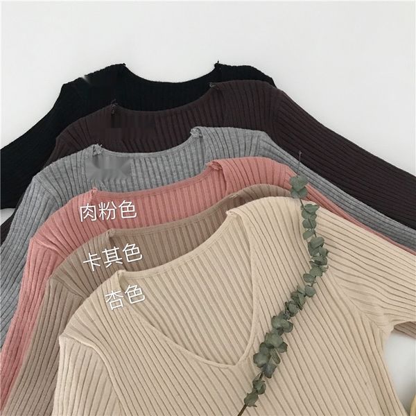 autumn winter v-neck warm opnitted long sleeve slim fittingtight fitting and warm bottoming ashionable pullover and thin swe, White;black
autumn winter v-neck warm opnitted long sleeve slim fittingtight fitting and warm bottoming ashionable pullover and thin swe, White;black