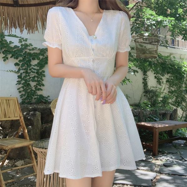 white button hollow out cotton dress v neck a line short short korean harajuku summer dresses 2019 sunflower ropa femenina kadn, Black;gray
white button hollow out cotton dress v neck a line short short korean harajuku summer dresses 2019 sunflower ropa femenina kadn, Black;gray