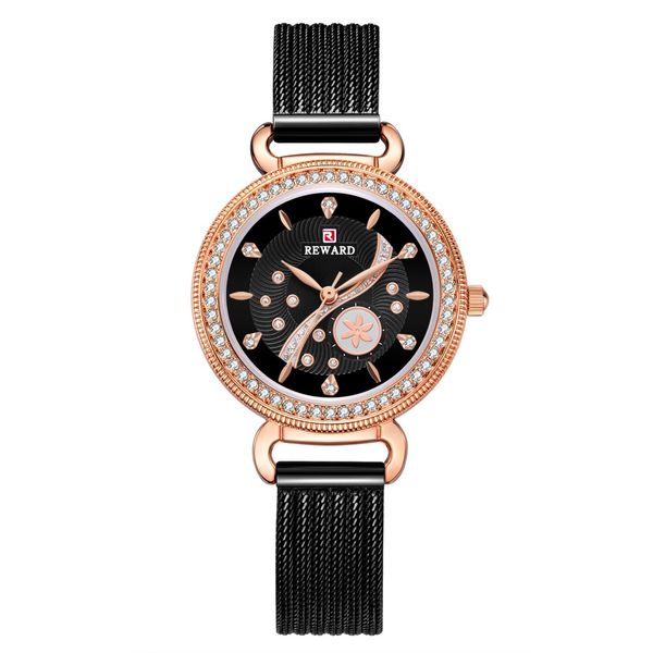 reward watches rd22004l diamond dial case milan mesh belt waterproof ladies watch pattern dial quartz female wristwatches women clock reloje, Slivery;brown
reward watches rd22004l diamond dial case milan mesh belt waterproof ladies watch pattern dial quartz female wristwatches women clock reloje, Slivery;brown