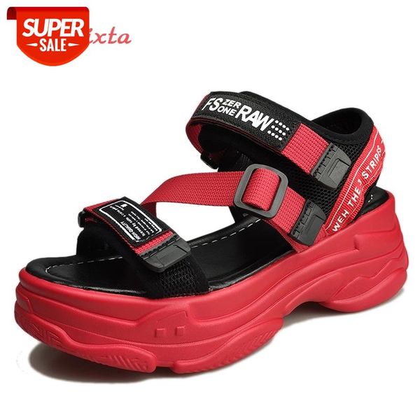 aphixta 5cm/1.95 inch height flat platform sandals thick bottom women's fashion shoes woman #s08j, Black
aphixta 5cm/1.95 inch height flat platform sandals thick bottom women's fashion shoes woman #s08j, Black