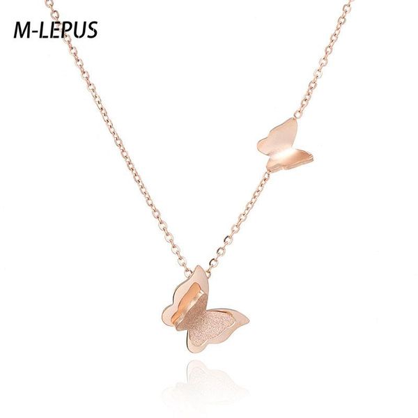 chains all-match butterfly pendant necklace lady titanium stainless steel rose gold color trendy fashion girl jewelry gift, Silver
chains all-match butterfly pendant necklace lady titanium stainless steel rose gold color trendy fashion girl jewelry gift, Silver
