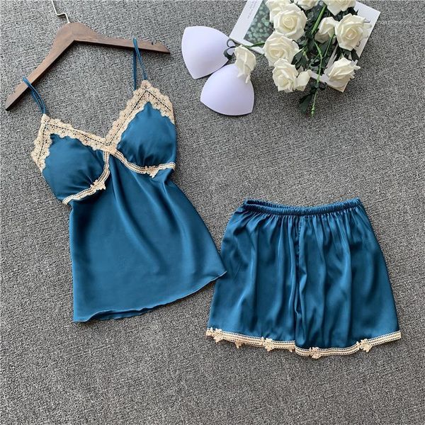 women's sleepwear pajamas sets for women fashion lace satin pijama summer nightwear lingerie pyjamas homewear1, Black;red
women's sleepwear pajamas sets for women fashion lace satin pijama summer nightwear lingerie pyjamas homewear1, Black;red