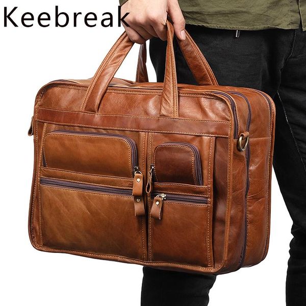 keebreak brand real leather briefcase men 15.6'' lapbags luxury large capacity working bag natural leather men's briefcases
keebreak brand real leather briefcase men 15.6'' lapbags luxury large capacity working bag natural leather men's briefcases
