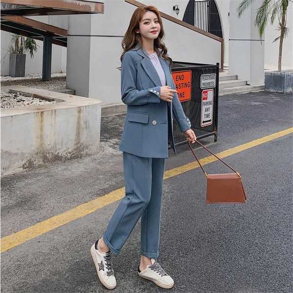hzirip chic 2020 all match style solid blazer plus elegant blue office lady autumn women work wear trouser 2 piece set suits1, White
hzirip chic 2020 all match style solid blazer plus elegant blue office lady autumn women work wear trouser 2 piece set suits1, White
