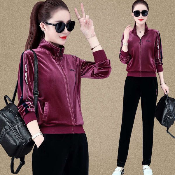 golden velvet sportswear women's spring and autumn winter 2020 new korean fashion slim plush casual wear, Gray
golden velvet sportswear women's spring and autumn winter 2020 new korean fashion slim plush casual wear, Gray