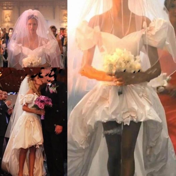 new princess high-low wedding dresses with pick ups vintage off shoulder gothic corset lace-up puffy sleeve plus size bridal gowns l90, White
new princess high-low wedding dresses with pick ups vintage off shoulder gothic corset lace-up puffy sleeve plus size bridal gowns l90, White