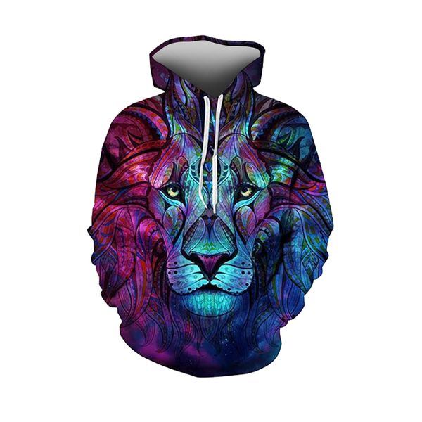 fashion design 3d wolf lion digital printing zipper cardigan sweater loose large size women's hooded jacket trendy sweater, Black
fashion design 3d wolf lion digital printing zipper cardigan sweater loose large size women's hooded jacket trendy sweater, Black