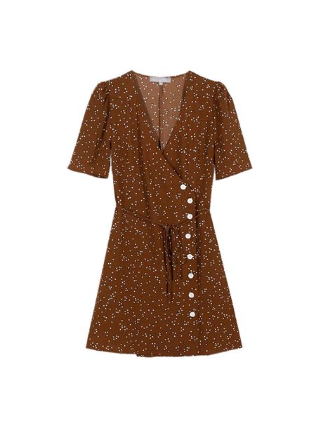 2021 new summer recommended french vintage lazy brown style vest stitches above the knee with cleavage v side buttons dressed e4ig, Black;gray
2021 new summer recommended french vintage lazy brown style vest stitches above the knee with cleavage v side buttons dressed e4ig, Black;gray