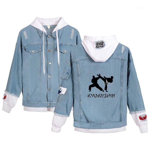 kyokushin denim jean stitching jacket men/women new sale jeans hoodie wear clothes kyokushin hoody autumn winter all-match coat1, Black;brown
kyokushin denim jean stitching jacket men/women new sale jeans hoodie wear clothes kyokushin hoody autumn winter all-match coat1, Black;brown