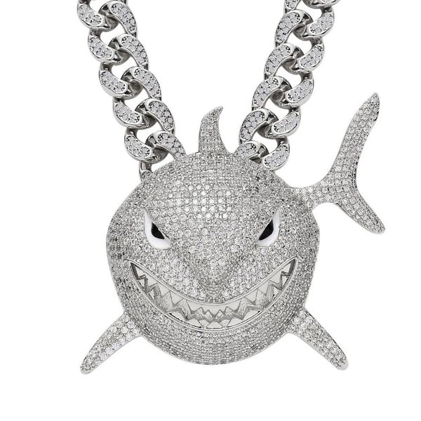 6ix9ine big size shark pendant savage shape aaa zircon full of zircon cute hip hop trendy men necklace 0927, Silver
6ix9ine big size shark pendant savage shape aaa zircon full of zircon cute hip hop trendy men necklace 0927, Silver