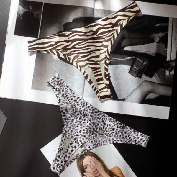 womens g-strings womens leopard print low-rise underwears ladies one piece seamless briefs girls fashion g-strings, Black;white 
womens g-strings womens leopard print low-rise underwears ladies one piece seamless briefs girls fashion g-strings, Black;white