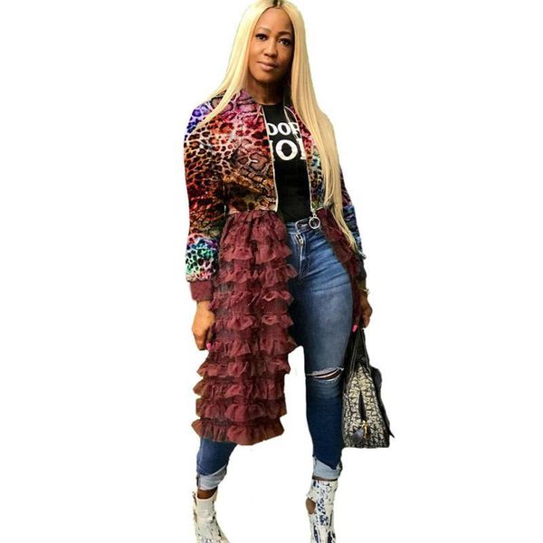 plus size camouflage bomber jacket women autumn winter streetwear harajuku jackets layered ruffle long coat outwear chaquetas, Black;brown
plus size camouflage bomber jacket women autumn winter streetwear harajuku jackets layered ruffle long coat outwear chaquetas, Black;brown