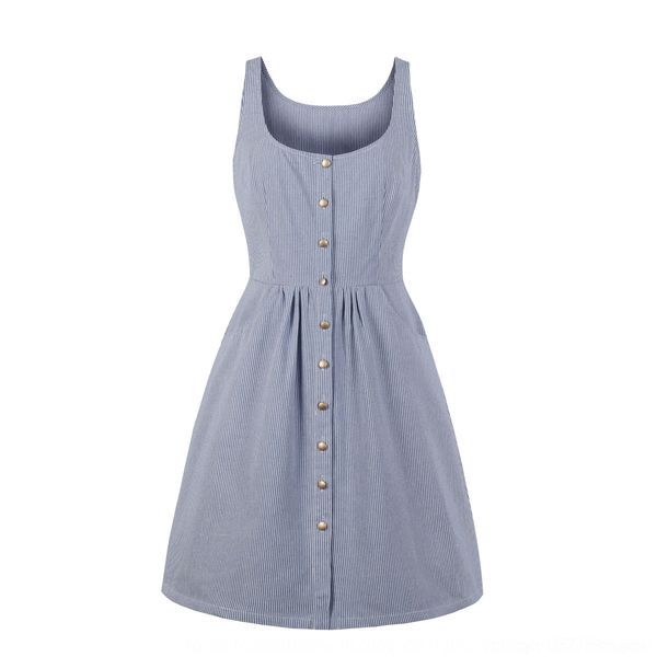 vdvbn 2019 printed new women's summer dress and round neck sleeveless striped spring single-breasted pocket dress 1757 hfkjm, Black;gray
vdvbn 2019 printed new women's summer dress and round neck sleeveless striped spring single-breasted pocket dress 1757 hfkjm, Black;gray