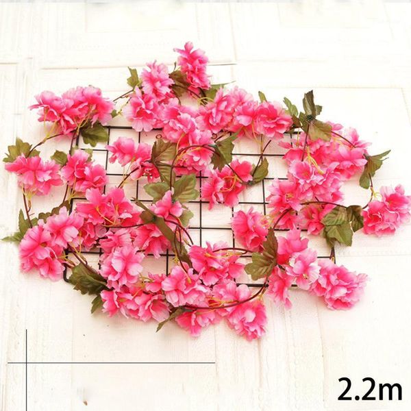 wedding simulation cherry blossom vine fake flower artificial plastic flower wedding graden decoration1
wedding simulation cherry blossom vine fake flower artificial plastic flower wedding graden decoration1