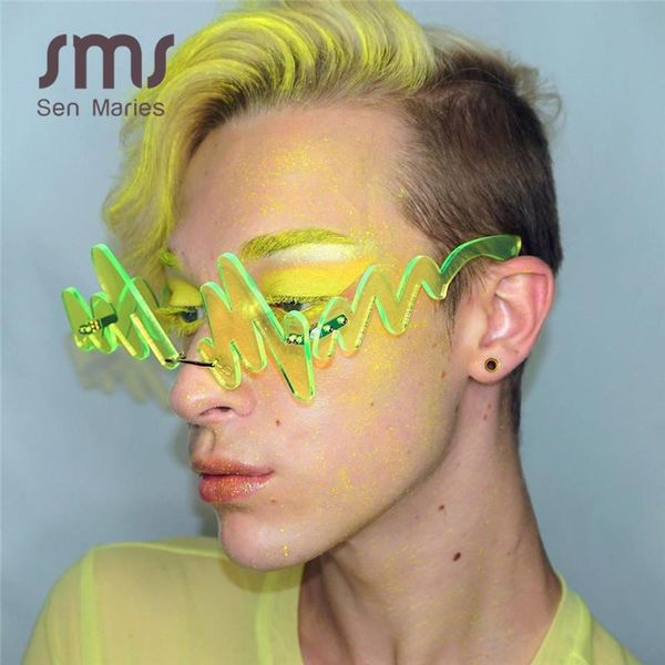 sunglasses luxury fashion wave punk women 2021 rimless sun glasses red shades for vintage men unique doodle, White;black
sunglasses luxury fashion wave punk women 2021 rimless sun glasses red shades for vintage men unique doodle, White;black