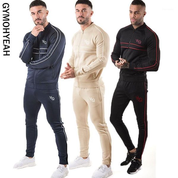 gymohyeah spring autumn men sets tracksuit two piece sets pullover hoodies zipper jacket+pants men's sportwear suit male hoodies1, Gray
gymohyeah spring autumn men sets tracksuit two piece sets pullover hoodies zipper jacket+pants men's sportwear suit male hoodies1, Gray
