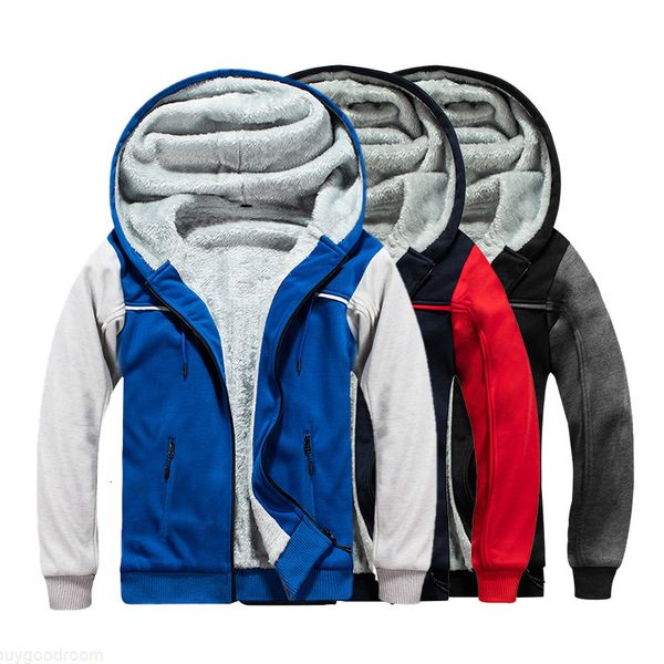 mens fashion warm hoodies fur lined sweatshirts autumn winter thick fleece zipper coats male patchwork hoodies streetwear, Black
mens fashion warm hoodies fur lined sweatshirts autumn winter thick fleece zipper coats male patchwork hoodies streetwear, Black