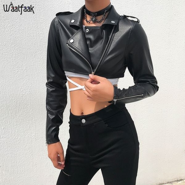 waatfaak fur leather crop jacket women zipper up button bomber backet feminina black long sleeve autumn spring harajuku coat y200101, Black;brown
waatfaak fur leather crop jacket women zipper up button bomber backet feminina black long sleeve autumn spring harajuku coat y200101, Black;brown