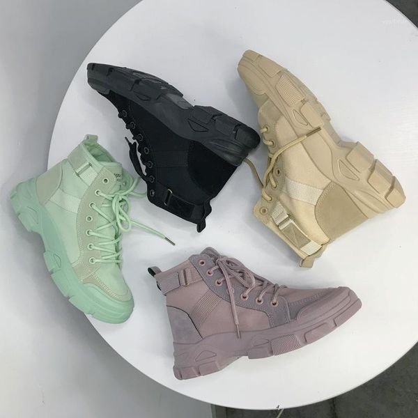2020 fashion ankle boots women high canvas shoes ladies black green ins ulzzang short boots woman lace up shoes 8hi11
2020 fashion ankle boots women high canvas shoes ladies black green ins ulzzang short boots woman lace up shoes 8hi11