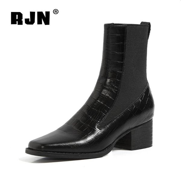 boots rjn autumn 2021 women's fashion square head elastic fabric ankle comfortable handmade basic ro150, Black
boots rjn autumn 2021 women's fashion square head elastic fabric ankle comfortable handmade basic ro150, Black