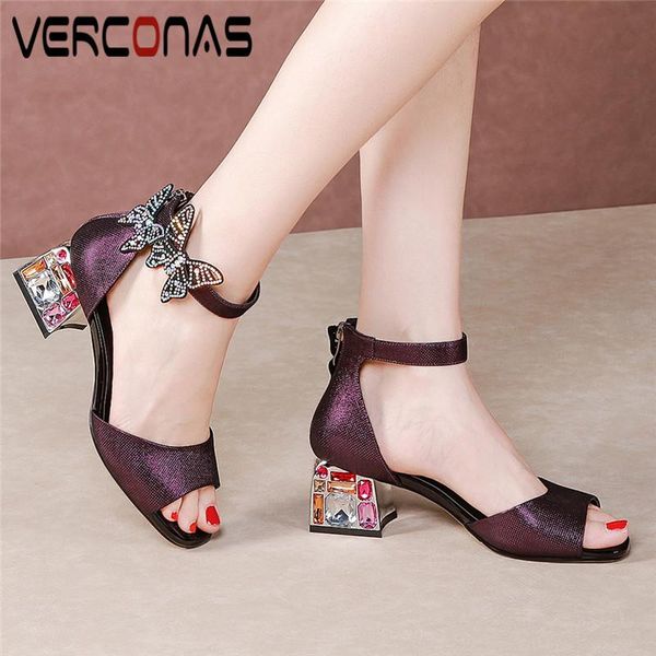 verconas women rhinestones thick heel peep toe butterfly beautiful party pumps thick heels sandals genuine leather shoes woman, Black
verconas women rhinestones thick heel peep toe butterfly beautiful party pumps thick heels sandals genuine leather shoes woman, Black