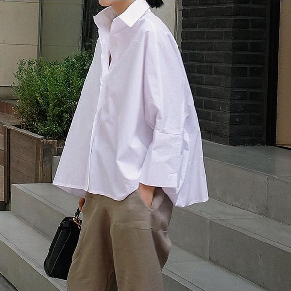 lanmrem 2020 spring summer korean new causal oversize white shirt female large size bat long sleeve blouse tide all-match yj206
lanmrem 2020 spring summer korean new causal oversize white shirt female large size bat long sleeve blouse tide all-match yj206