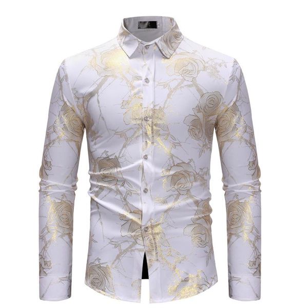 mens luxury design shirts floral dress shirt casual button down shirts party nightclub wedding prom shirt men camisas hombre xl, White;black
mens luxury design shirts floral dress shirt casual button down shirts party nightclub wedding prom shirt men camisas hombre xl, White;black