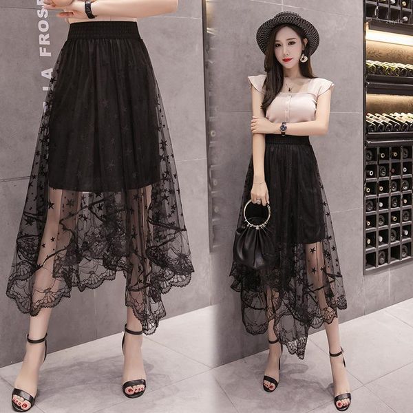 new 2020 style spring summer new style japanese korean casual high-waisted irregular mid-length puffy mesh skirt base skirt1, Black
new 2020 style spring summer new style japanese korean casual high-waisted irregular mid-length puffy mesh skirt base skirt1, Black