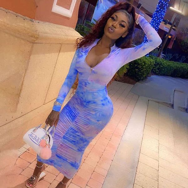 zipper fall 2020 new popular sleeve slim mid long dress we, Black;gray 
zipper fall 2020 new popular sleeve slim mid long dress we, Black;gray