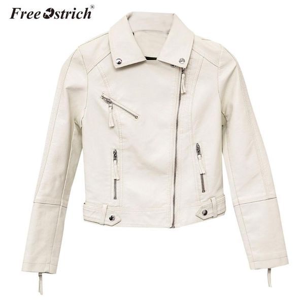 ostrich autumn women faux leather jacket turn-down collar jacket zippers long sleeve female pu faux leather jackets n30, Black;brown
ostrich autumn women faux leather jacket turn-down collar jacket zippers long sleeve female pu faux leather jackets n30, Black;brown