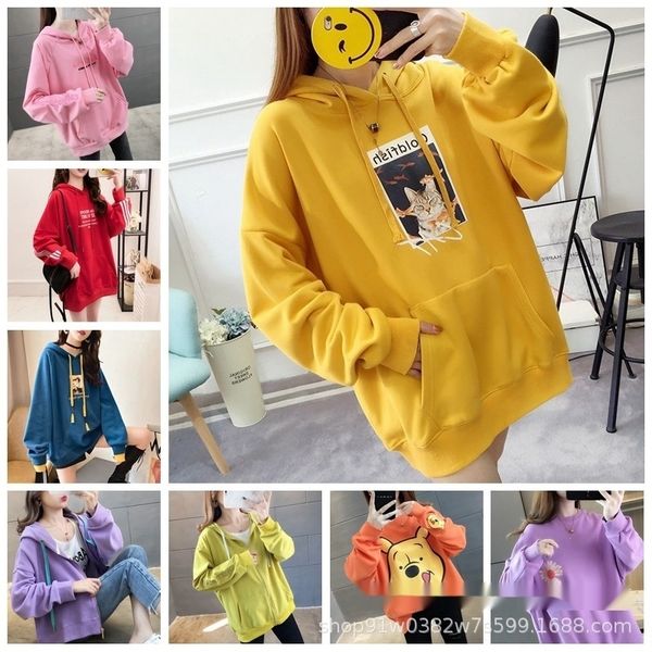 iqrcc 2020 осень / зима новых корейских женщин с капюшоном модно свободно средней длины для женщин 2020 свитер новых корейских женщин осень, Black 
iqrcc 2020 осень / зима новых корейских женщин с капюшоном модно свободно средней длины для женщин 2020 свитер новых корейских женщин осень, Black