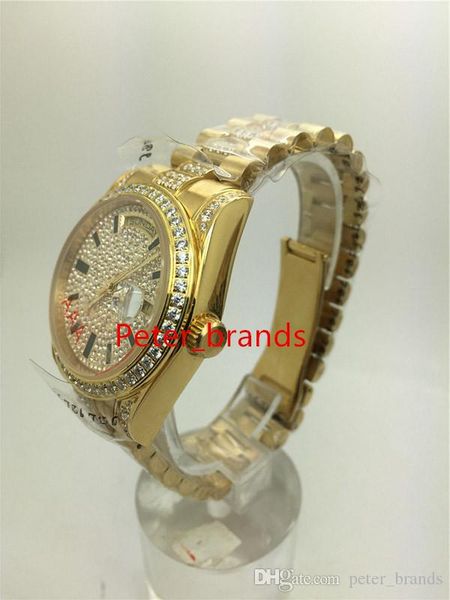 automatic luxury mens diamonds wristwatch daydate yellow gold case 36mm stone strap brand watches, Slivery;brown
automatic luxury mens diamonds wristwatch daydate yellow gold case 36mm stone strap brand watches, Slivery;brown
