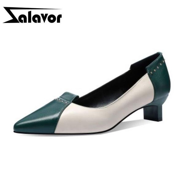 zalavor genuine leather women pumps mixed color shoes women pointed toe ladies pumps footwear size 33-40, Black
zalavor genuine leather women pumps mixed color shoes women pointed toe ladies pumps footwear size 33-40, Black